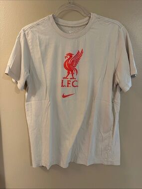 Nike LFC Men's Beige T-Shirt